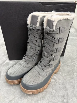 Sorel Tivoli ботинки женщин 9 V высокий водонепроницаемый изолированный карьера серый новый в коробке - Изображение 1 из 4