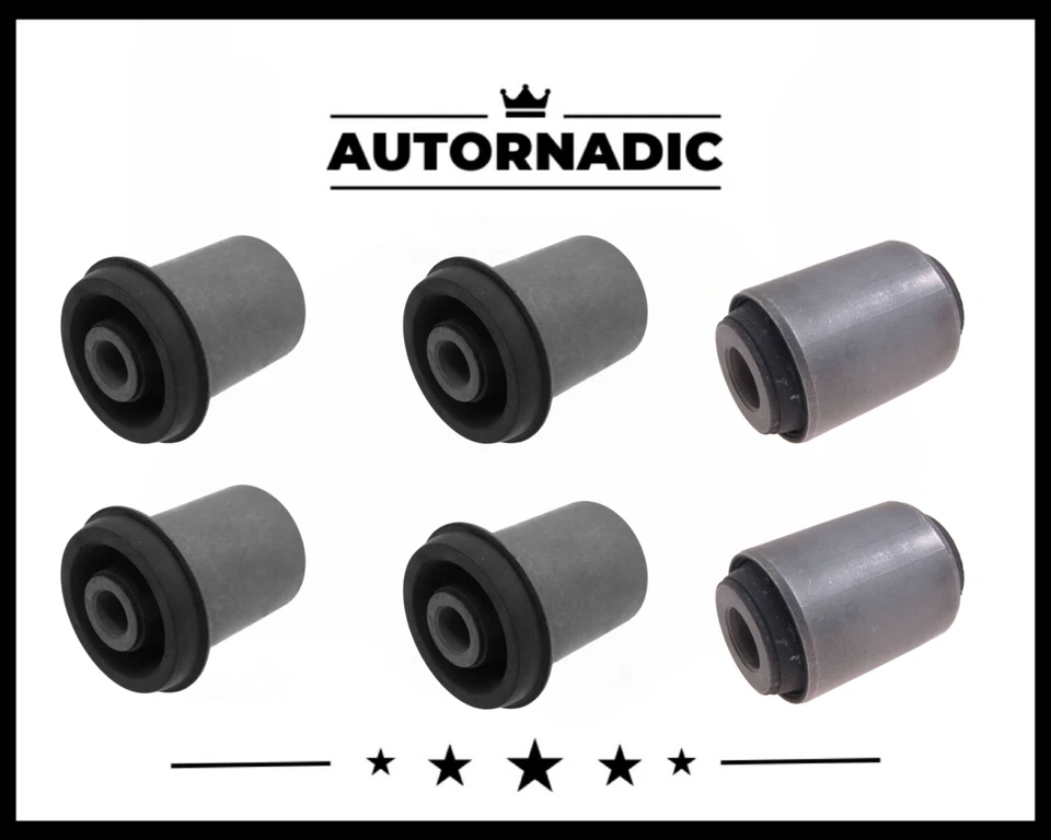 REAR LOWER UPPER CONTROL ARM BUSHING FOR 2001-2006 MITSUBISHI MONTERO 6PCS - Image 1 of 3