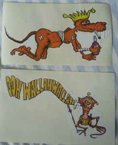 2x Rat Fink Hot Rod 13cm Aufkleber Decals Fenster Laptop Skateboard Auto Roller - Bild 1 von 1