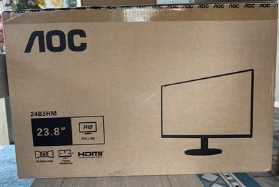 AOC 24” Monitor, 24B3HM Full HD, Black - Image 1 of 2