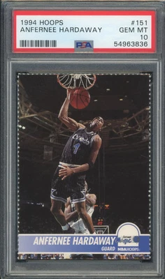 Aros perforados Anfernee Hardaway 1994-95 151 Pop 7 PSA 10 centavos Foto 1 de 2
