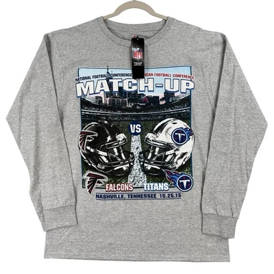 2015 Atlanta Falcons @ Tennessee Titans Shirt MENS Large Long Sleeve Tee NFL NEW - Image 1 of 4