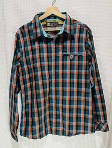Matix Marc Johnson Plaid Button-Up Shirt Mens L Multicolor Skater Style Casual - Picture 1 of 8