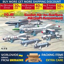 Soviet Air-to-Surface Aircraft Armament 1/72 Scale Plastic Model Kit ICM 72213