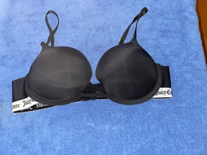 Juicy Couture Intimates Bra Women's 36C Black Padded Underwire T Shirt - Picture 1 of 2