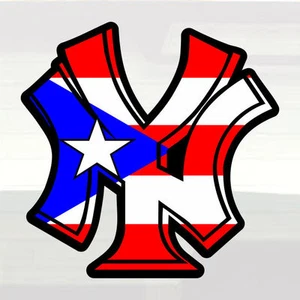 New York NY Puerto Rico LARGE! 13"x12" Vinyl Decal Sticker Boricua! Rican! NYC - Picture 1 of 1