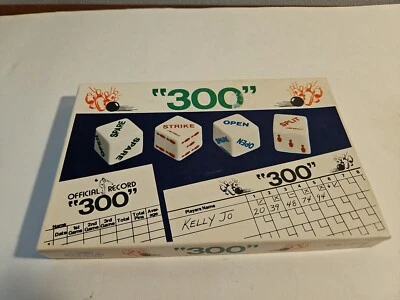 Vintage 300 Bowling Dice Game 1979 J Messina Edition Complete With Wooden Dice  - Image 1 of 4