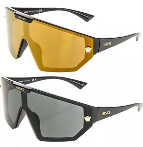 Gafas de sol VERSACE HORIZON MAXI SHIELD Medusa negras 4461 con clip 2 lentes VE4461 - Imagen 1 de 14