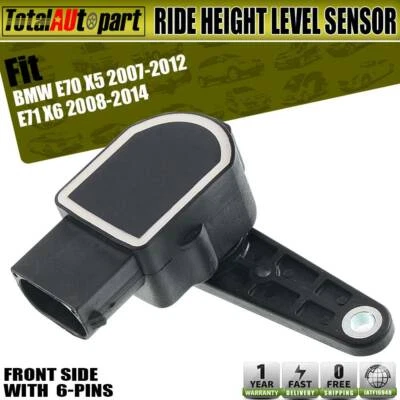 Sensor de nivel de altura de conducción de suspensión frontal para BMW E70 X5 E71 X6 37146763736 Foto 1 de 4