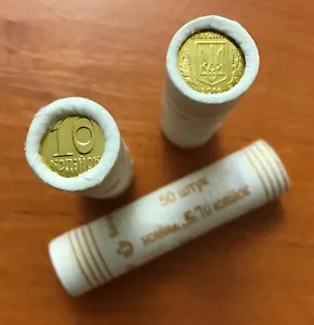 UCRANIA - Bank ROLL (50 monedas) x 10 KOPIYOK (kopecks) 2016, KM # Nuevo - BU, UNC - Imagen 1 de 5