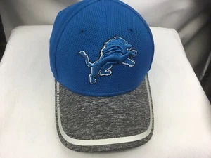 Cappello berretto calcio Detroit Lions blu grigio piccolo medio nuovo senza etichette - Foto 1 di 7