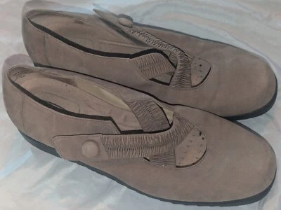 Rockport Tan Suede Mary Jane Criss Cross Leather ShoesFlats Size 6.5 M - Image 1 of 4
