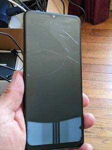 Samsung Galaxy A12 32 GB Black SM-A125U (Spectrum) - Cracked/LCD - Zdjęcie 1 z 3