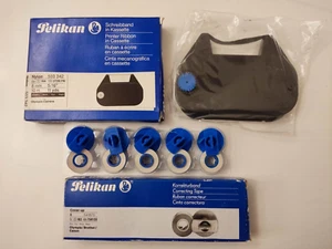 1x PELIKAN Farbband Nylon GR. 164n + 5x Cover-up für OLYMPIA ES60, Carrera, SI - Picture 1 of 2