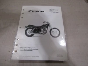 2004 HONDA CMX250C REBEL OEM FACTORY SET UP INSTRUCTIONS MANUAL - Foto 1 di 1