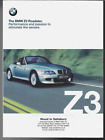 BMW Z3 Roadster 2000-01 UK Market Sales Brochure 1.9i 2.2i 3.0i