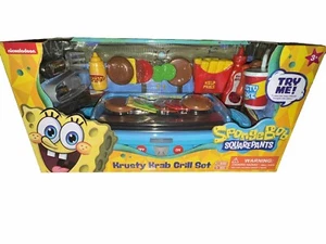 SpongeBob SquarePants Krusty Krab Grill Set Sizzle Sound 32 Pcs New Kids Toy 3Y+ - Picture 1 of 10