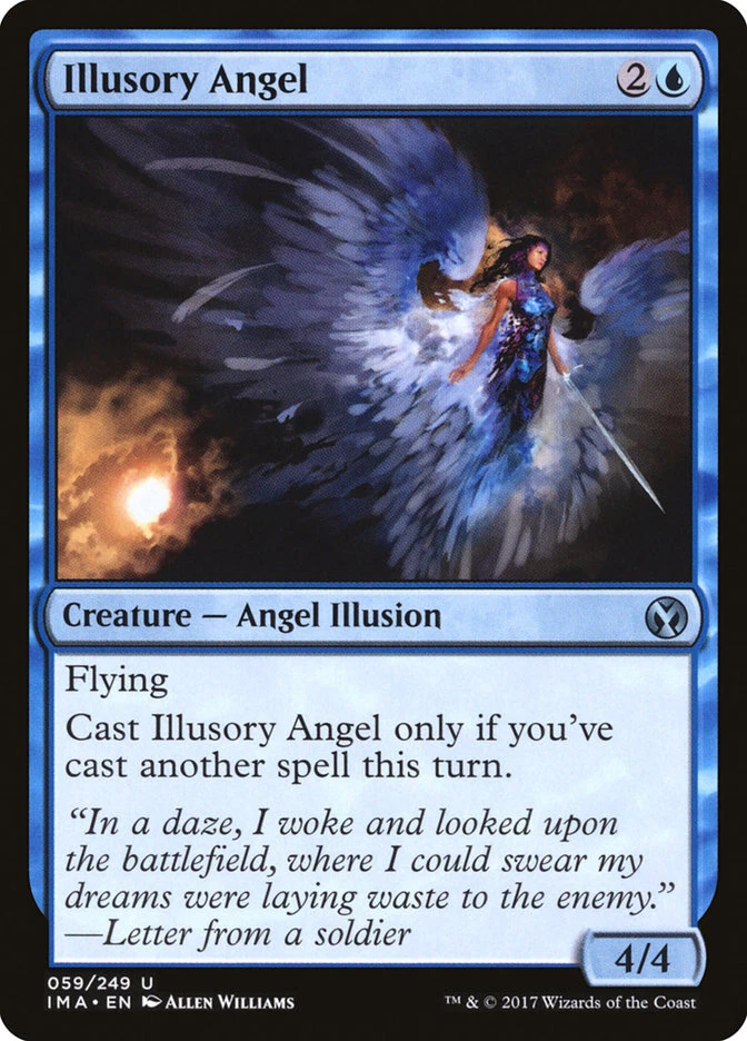 MTG Magic the Gathering Illusory Angel (59/256) Iconic Masters LP - Image 1 of 1