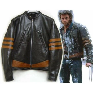 New Men's 100% Genuine Brown Lambskin Leather Jacket Hollywood Movie Style 373 - Picture 1 of 4