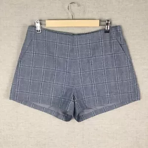 Pantalones cortos Vinson para mujer Cupcakes y cachemir 10 azules a cuadros tiro alto - Imagen 1 de 8
