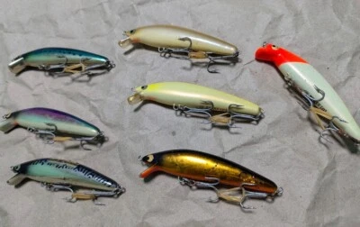 Juego de 7 artículos María la PRIMERA María la Primera Señuelo Minnow.Japón Foto 1 de 4