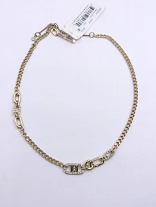 Karl Lagerfeld Paris Gold Tone Pavé Collar Necklace, 16" + 3" extender U382 - Picture 1 of 13
