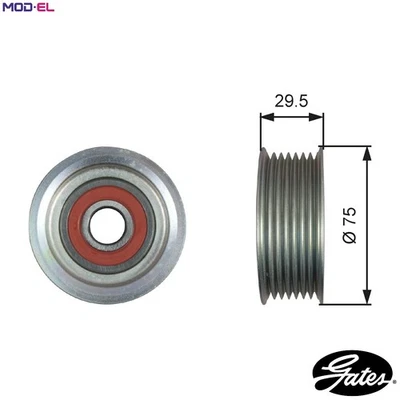 DEFLECTIONGUIDE PULLEY VRIBBED BELT T36447 FOR HONDA CIVIC/VIII/Hatchback 2.2L - Image 1 of 4