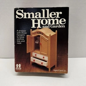 Vintage Tomy Smaller Homes Dollhouse Furniture Set 2410 Wardrobe Dresser w/ box - Picture 1 of 8
