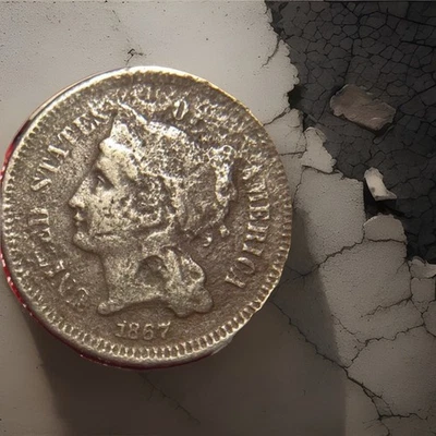 1867 THREE CENT NICKEL... - Image 1 of 2