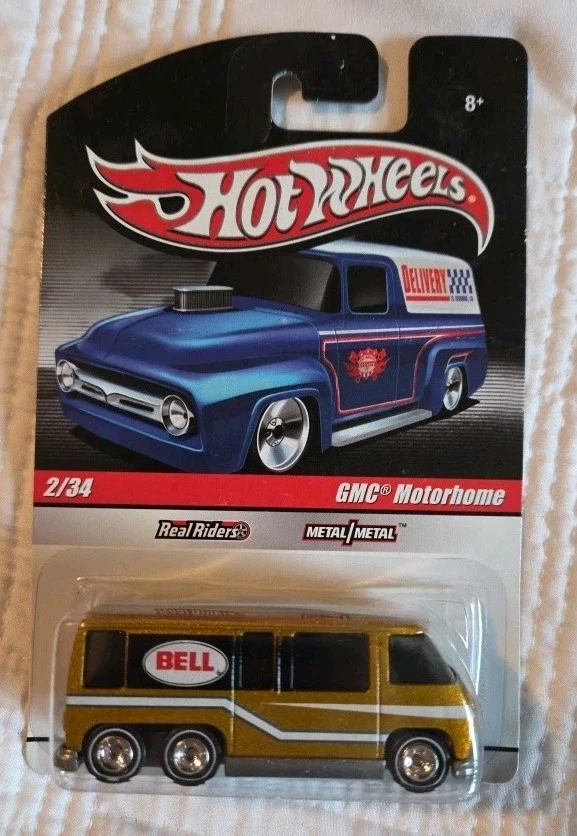 Autocaravana Hot Wheels 2010 Slick Rides GMC Bell Real Riders Foto 1 de 1