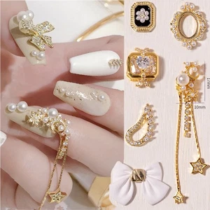 Butterfly Nail Jewelry 3D Nail Rhinestones Nail Art Decorations Manicure Tools - Picture 1 of 27