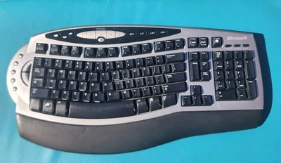 Microsoft Wireless Comfort Keyboard 4000 Model 1045 Ergonomic Keyboard (ONLY) - Image 1 of 4