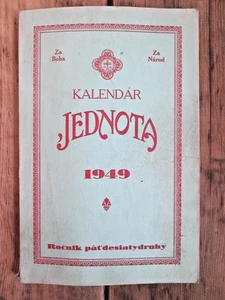 JEDNOTA 1949 Unity Catholic Calendar First Slovak Lang. Union Middletown PA USA - Bild 1 von 7