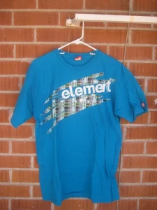 1990s Vintage ** ELEMENT *** Large Cotton Faded Element Skateboards T-Shirt USA - Bild 1 von 6