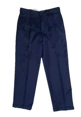 John Henry Men 34/30 Dress Pants Career wear Office Dark Blue Casual  - Image 1 of 4