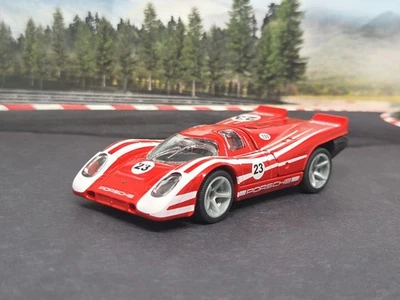 1/64 Rojo Porsche 917 K 1970 Ganador 24 Horas de Neumáticos de Goma LeMans #23 Racer Foto 1 de 4