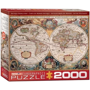 EG82201997 - Eurographics Puzzle 2000 Pc - Antique World Map - Picture 1 of 1