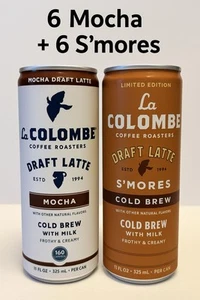 La Colombe 12pk Draft Latte Coffee – Mocha & S’mores – Cold Brew 11oz Cans - Imagen 1 de 1