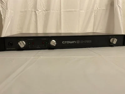 Crown D-45 D45 2-Channel 120AC Volts 120 Watts Rack Mountable Power Amplifier - Image 1 of 3