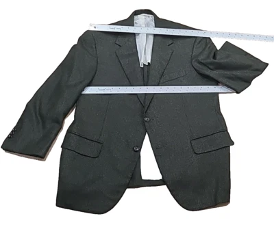 OXXFORD Clothes Michael Christoper &Co Bespoke Coat Blazer 43 S Dark Green - Image 1 of 4