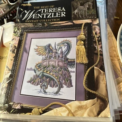 The Best of Teresa Wentzler  Fantasy Collection Cross Stitch Book 97 Pages OOP - Image 1 of 4