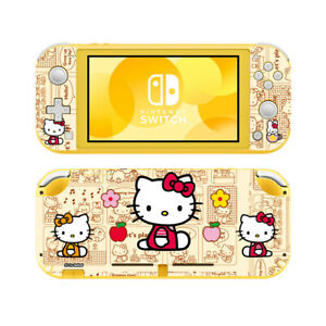 Nintendo Switch Lite Skin Hello Kitty Yellow Vinyl Sticker Screen Protector 