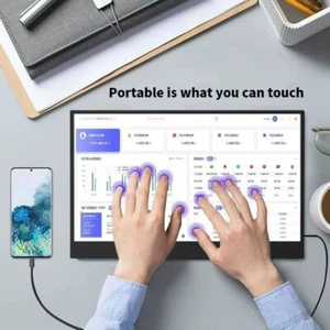 15.6 Inch 1080P 60Hz Touch Screen Portable Monitor 2K 144Hz Type-c Laptop Monito - Picture 1 of 20