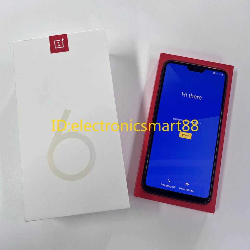 OnePlus 6 64/128GB ROM Dual SIM Android 6.28" Smartphone New seal Midnight Black - Image 1 of 1