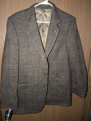 MAGEE Donegal Mist Men's Sport Coat Wool Mohair Casmere Herringbone  Hand Woven - Image 1 of 4