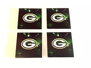 Green Bay Packers Tile Coasters - Set of 4 NWOT - Picture 1 of 3
