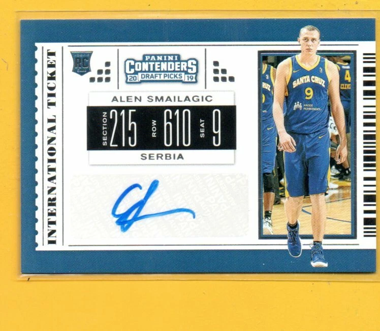 D28472 2019-20  Contenders Draft Picks ROOKIE AUTOGRAPH #4 Alen Smailagic - Image 1 of 1