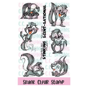 C.C. Diseños, sello transparente, Roberto's Rascals - Skunk - Imagen 1 de 3