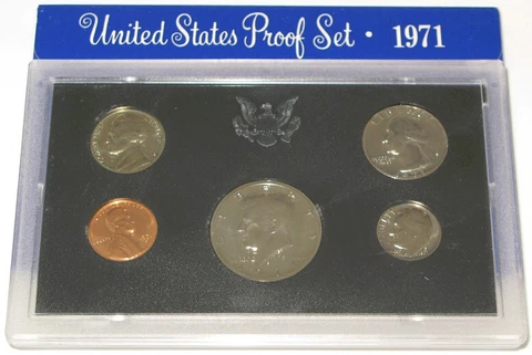 1971-S U.S.  Proof Set - 5 Coins in OGP Cover
