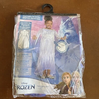 Snow Queen Elsa Girls Small (4-6x) Frozen Wheelchair Adaptive Princess Costume - Image 1 of 3